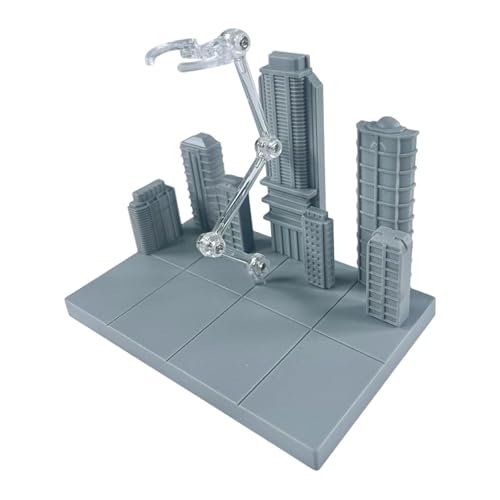 Folpus Displayständer für Actionfiguren mit urbaner Szene mit 2 austauschbaren Adaptern, leicht, vielseitig einsetzbar für -Zubehör, Grau 14.5x9.5x11cm Folpus Displayständer für Actionfiguren mit urbaner Szene mit 2 austauschbaren Adaptern, leicht, vielseitig einsetzbar für -Zubehör, Grau 14.5x9.5x11cm von Folpus