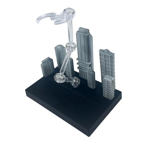 Folpus Displayständer für Actionfiguren mit urbaner Szene mit 2 austauschbaren Adaptern, leicht, vielseitig einsetzbar für -Zubehör, Schwarz 10x6.5x8cm Folpus Displayständer für Actionfiguren mit urbaner Szene mit 2 austauschbaren Adaptern, leicht, vielseitig einsetzbar für -Zubehör, Schwarz 10x6.5x8cm von Folpus