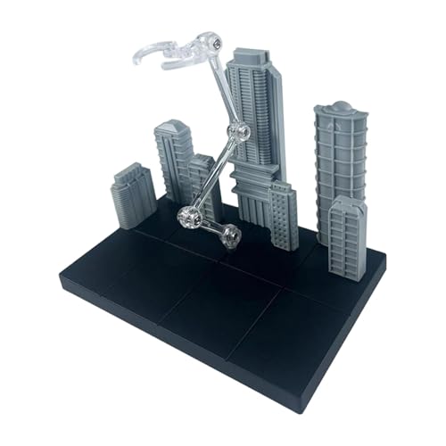 Folpus Displayständer für Actionfiguren mit urbaner Szene mit 2 austauschbaren Adaptern, leicht, vielseitig einsetzbar für -Zubehör, Schwarz 14.5x9.5x11cm Folpus Displayständer für Actionfiguren mit urbaner Szene mit 2 austauschbaren Adaptern, leicht, vielseitig einsetzbar für -Zubehör, Schwarz 14.5x9.5x11cm von Folpus