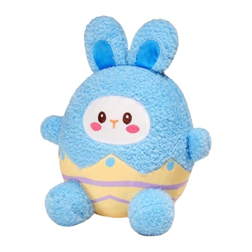 Folpus Easter Eggshell Bunny Puppe Plüsch Kaninchen Spielzeug ausgestopftes für Kinder Kinder, Blau von Folpus