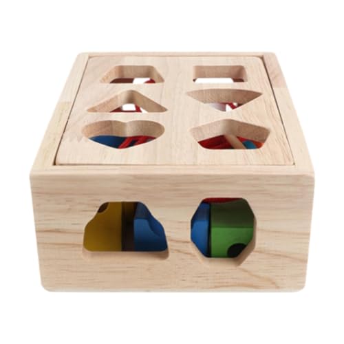 Folpus Formsortierbox, Fädelspielzeug, Früherziehungsaktivität, Zuordnungsspiel, Formsortierwürfel für Mädchen, Jungen, Kleinkinder, 16 Löcher Folpus Formsortierbox, Fädelspielzeug, Früherziehungsaktivität, Zuordnungsspiel, Formsortierwürfel für Mädchen, Jungen, Kleinkinder, 16 Löcher von Folpus