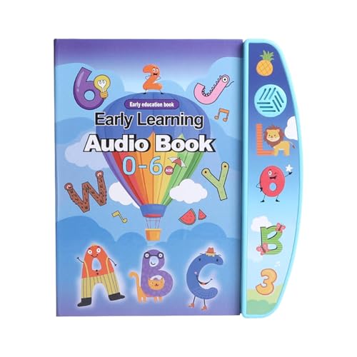 Folpus Hörbuch zum Englischlernen, Lernspielzeug für im Alter von 3, 4, 5 und 6 Jahren, frühes Lernen, Hörbuch, Blau Folpus Hörbuch zum Englischlernen, Lernspielzeug für im Alter von 3, 4, 5 und 6 Jahren, frühes Lernen, Hörbuch, Blau von Folpus