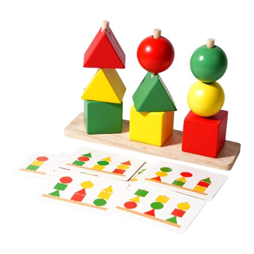 Folpus Holzformsortierer, Farbsortierung, Vorschul- und Formstapeler, Farbabgleichsspielzeug für Jungen zu Hause, Mädchen, Folpus Holzformsortierer, Farbsortierung, Vorschul- und Formstapeler, Farbabgleichsspielzeug für Jungen zu Hause, Mädchen, von Folpus