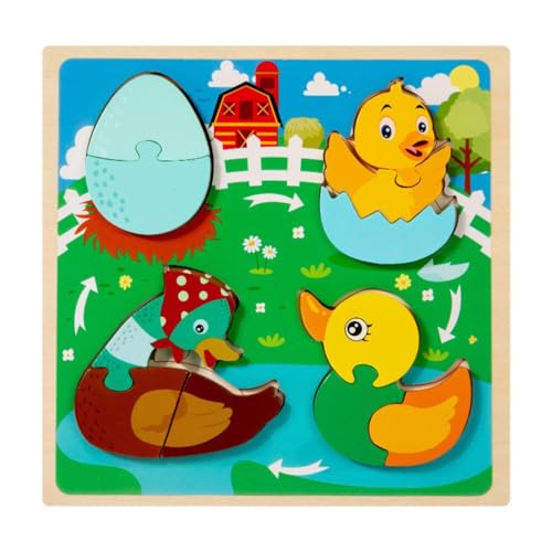 Folpus Holzpuzzle Früherziehungsspielzeug Lernaktivität Geburtstagsgeschenke Interaktives Puzzle, Ente Folpus Holzpuzzle Früherziehungsspielzeug Lernaktivität Geburtstagsgeschenke Interaktives Puzzle, Ente von Folpus
