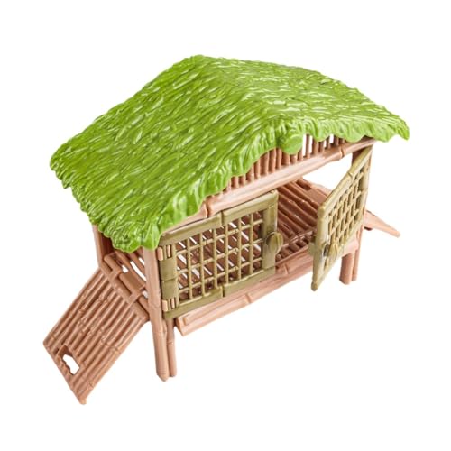 Folpus Hühnchen -Käfigspielzeug Spielzeug Miniaturen Zaun Geschenk Bildungsspielzeug Farm Landschaft Model Bauernhaus Spielzeug für Jungen, Käfig von Folpus