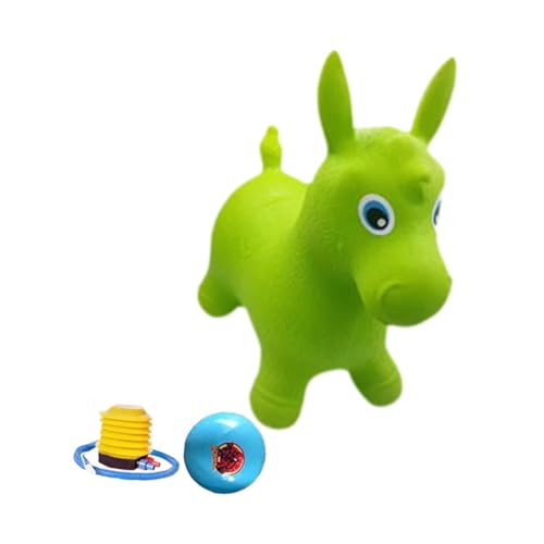 Folpus Hüpftierspielzeug, aufblasbares Tier, hüpfendes Cartoon-Balance-pädagogisches Springtier für Kleinkinder im Freien als Geschenk für Reisen, Pferd von Folpus