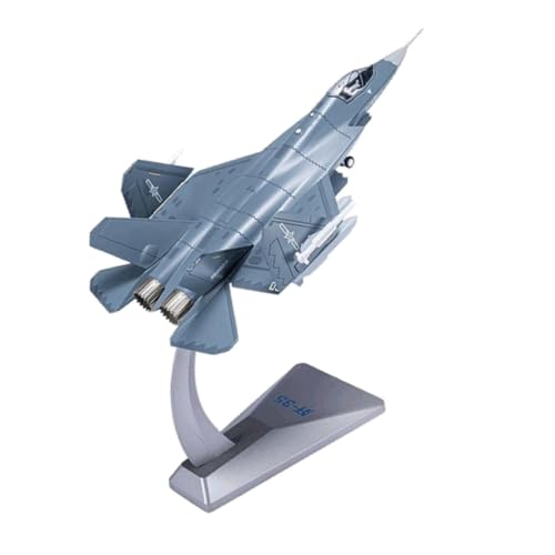 Folpus J35 Fighter Legierung Modell Simulation Flugzeug mit Display Stand Flugzeug für Bücherregal Schlafzimmer Wohnzimmer Café Büro, 27x19x22cm von Folpus