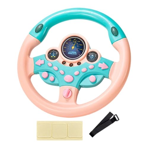 Folpus Kinder-Lenkrad-Spielzeug, Kinder-Fahrer-Auto-Spiel, Sound-Spielzeug, simulierter Fahrcontroller für die Hand-Augen-Koordination, Geburtstag, Rosa Folpus Kinder-Lenkrad-Spielzeug, Kinder-Fahrer-Auto-Spiel, Sound-Spielzeug, simulierter Fahrcontroller für die Hand-Augen-Koordination, Geburtstag, Rosa von Folpus