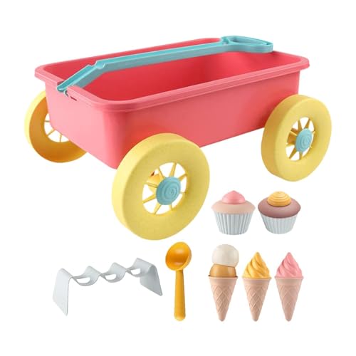 Folpus Kinderwagen Spielzeug Set für Den Sommer, Strandspaß Pur, Rot von Folpus