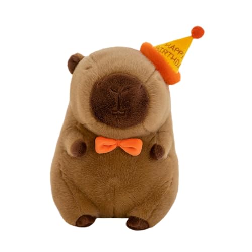 Folpus Kuscheltier, Cartoon-Plüschtier, Heimdekoration, Sammlerstück, 25 cm, Capybara-Plüschtier, süße Capybara-Puppe für Teenager, Kinder, Geschenke von Folpus