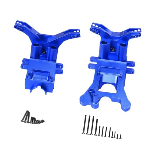 Folpus Metallische Getriebeabdeckung für RC Fahrzeuge, Differentialgehäuse für 1/10 1/8 Modelle, Blau von Folpus