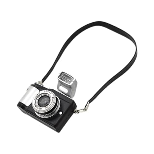 Folpus Mini -Kameramodell realistische Fotografie Requisiten dekorative Mode für 20 cm Puppen, Schwarz von Folpus