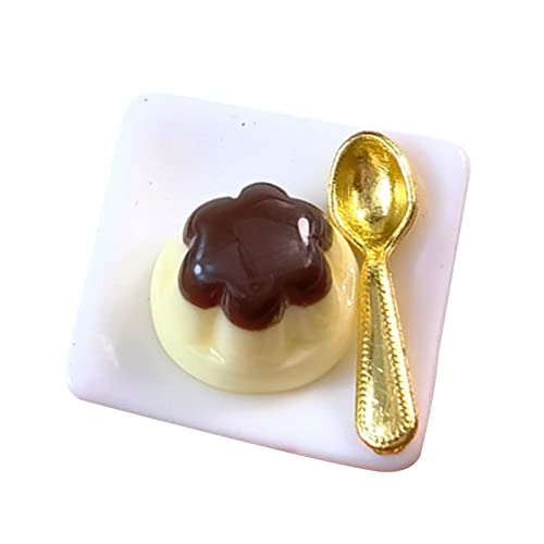 Folpus Miniatur-Dessert-Kuchen, Puppenhaus-Dekorationszubehör, DIY-Szenen-Zubehör, Miniatur-Kuchen, Lebensmittel für Esstisch, Schrank, Küchendekoration, Mango von Folpus