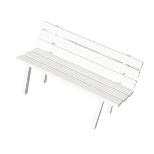 Folpus Miniatur-Rückenlehnenbank, Miniaturmöbel, Feengarten-Zubehör, Mini-Holzbank für DIY-Modell Folpus Miniatur-Rückenlehnenbank, Miniaturmöbel, Feengarten-Zubehör, Mini-Holzbank für DIY-Modell von Folpus