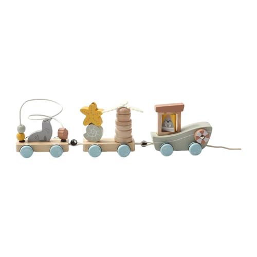 Folpus Nachziehspielzeug aus, Stapelzug, Bausteine für frühe Lernen, als Weihnachts- und Geburtstagsgeschenk Folpus Nachziehspielzeug aus, Stapelzug, Bausteine für frühe Lernen, als Weihnachts- und Geburtstagsgeschenk von Folpus