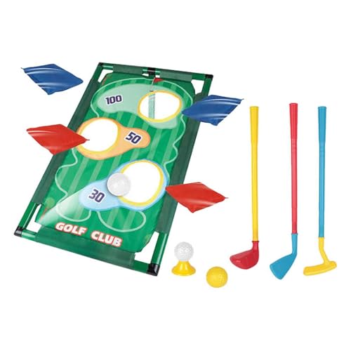 Folpus Outdoor Bean Toss Bag Spiel Kinder Spielzeug Golf Club Set Corn Hole Spiel Sport Übung Spielzeug für Party von Folpus