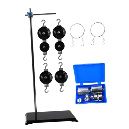 Folpus Physics Pulley Set Bildungswerkzeuge Lernsatz Fester Riemenscheibenunterricht Requisiten Pulieny Block Set Demonstrator für Klassenzimmer, Style B von Folpus