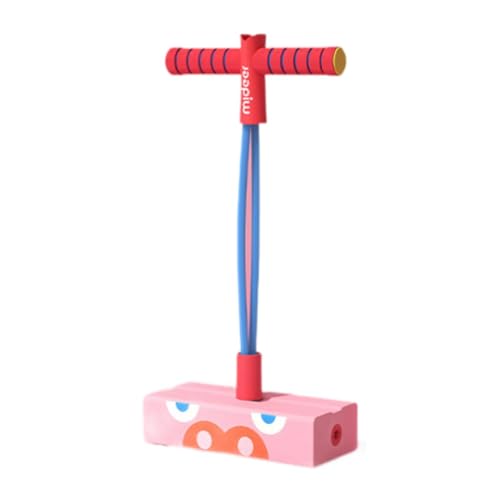 Folpus Pogo- aus Schaumstoff für Spaß und Sicherheit, Rutschfester Pogo-Stick, Hochleistungs-Springspielzeug für drinnen und draußen für Kleinkinder, rosa Basis von Folpus