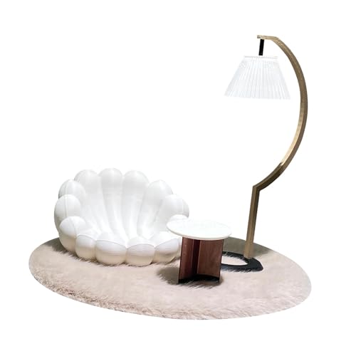 Folpus Puppenhaus-Möbelset, 1/12 Sofa, Stehlampe, Couchtisch und Teppich, Puppenhaus-Dekoration, Puppenzubehör, Mini Folpus Puppenhaus-Möbelset, 1/12 Sofa, Stehlampe, Couchtisch und Teppich, Puppenhaus-Dekoration, Puppenzubehör, Mini von Folpus