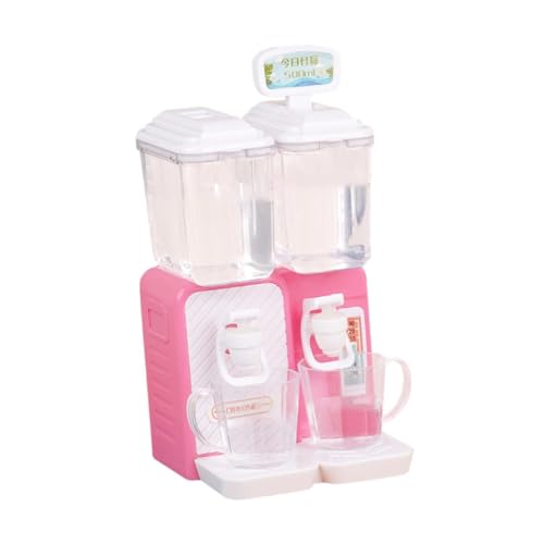 Folpus Puppenhaus Wasserspender Puppenhausmöbel Lebensszene Möbel Spielzeug Puppenhaus Trinkmaschine für Küche Schlafzimmer Dekor, Rosa von Folpus