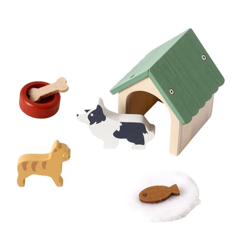 Folpus Puppenhaus-Zubehör aus, Lernspielzeug, Puppenhaus-Möbelset, Spielset, Haustierhaus-Modell für, Jungen und Mädchen Folpus Puppenhaus-Zubehör aus, Lernspielzeug, Puppenhaus-Möbelset, Spielset, Haustierhaus-Modell für, Jungen und Mädchen von Folpus