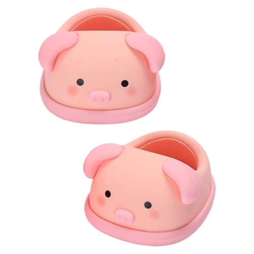 Folpus Puppenhausschuhe, Puppenschuhe, weiche Rollenspielpuppe, DIY-Teile, Kostümzubehör für 17 cm große Puppen, Babypuppen, Ankleiden, Neujahrsgeschenke, Schwein von Folpus