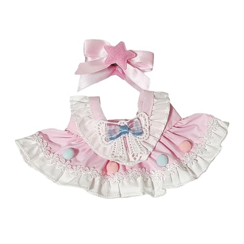 Folpus Puppenkleidung für 15 cm große Kaninchen-Plüschpuppe, Cartoon, stylische DIY-Kostüme, bequemes Häschen-Kleid zum Anziehen, Kuscheltier-Kleid, Kleiner Ballanzug von Folpus