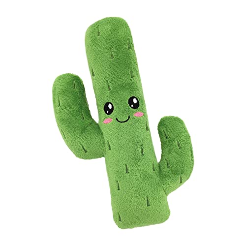 Folpus Quietschendes Plüsch-Hundespielzeug, Kuscheltier-Plüschtier, Plüschtier, Geräuschspielzeug, süßes Hundespielzeug für Hunde, Cactus von Folpus