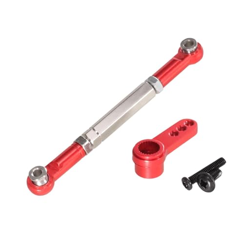 Folpus RC Auto Lenkstangen Set, Metall Steuerungselemente, Robuste Verbindung, Rot von Folpus