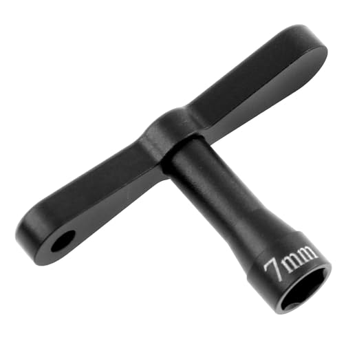Folpus RC-Auto M4 Nylon-Kontermutternschlüssel aus Metall für die Wartung von RC-Autoreifenfelgen, vielseitiges Zubehör, Robustes Reparaturwerkzeug mit, Schwarz Folpus RC-Auto M4 Nylon-Kontermutternschlüssel aus Metall für die Wartung von RC-Autoreifenfelgen, vielseitiges Zubehör, Robustes Reparaturwerkzeug mit, Schwarz von Folpus