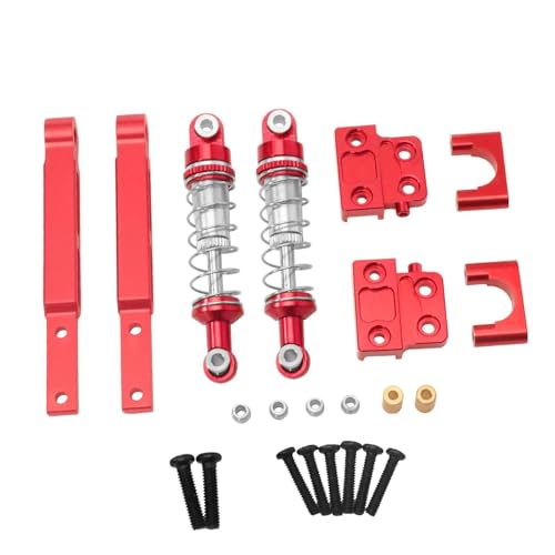 Folpus RC-Stoßdämpfer-Zugstangensatz, ölgefüllte RC-Stoßdämpfer, Modifikation, Ersatzteile für 1:12 MN82 82S Hobby-Auto, Rot Folpus RC-Stoßdämpfer-Zugstangensatz, ölgefüllte RC-Stoßdämpfer, Modifikation, Ersatzteile für 1:12 MN82 82S Hobby-Auto, Rot von Folpus