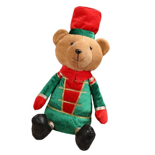 Folpus Sitzender Bär Weihnachtsbär Figur für Weihnachten Stofftier für Weihnachtsferien, Style A Folpus Sitzender Bär Weihnachtsbär Figur für Weihnachten Stofftier für Weihnachtsferien, Style A von Folpus