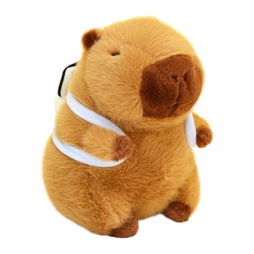 Folpus Süßes Stofftier Capybara, Plüschtier, Geburtstagsgeschenke, Ornament, Plüschpuppe, Schlafzimmerdekoration für Kinder, Teenager, Jungen, Mädchen, 22CM von Folpus