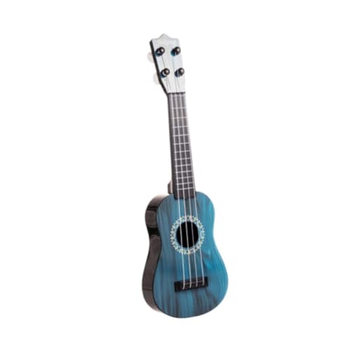 Folpus Ukulele Spielzeug, Kleine Gitarre, Professionelles Entwicklungsgitarren Musikinstrument mit Vier Saiten, für Jungen Und Mädchen, Anfänger, Kindergesch , Blau von Folpus