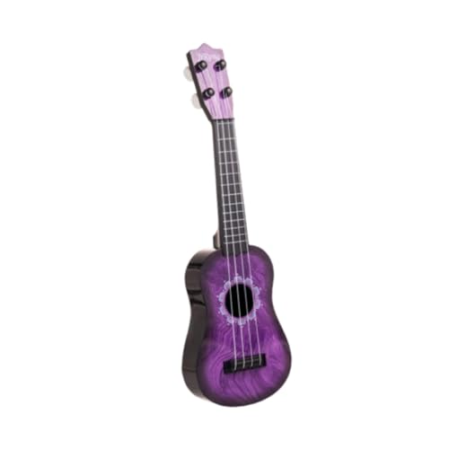 Folpus Ukulele Spielzeug, Kleine Gitarre, Professionelles Entwicklungsgitarren Musikinstrument mit Vier Saiten, für Jungen Und Mädchen, Anfänger, Kindergesch , Violett von Folpus