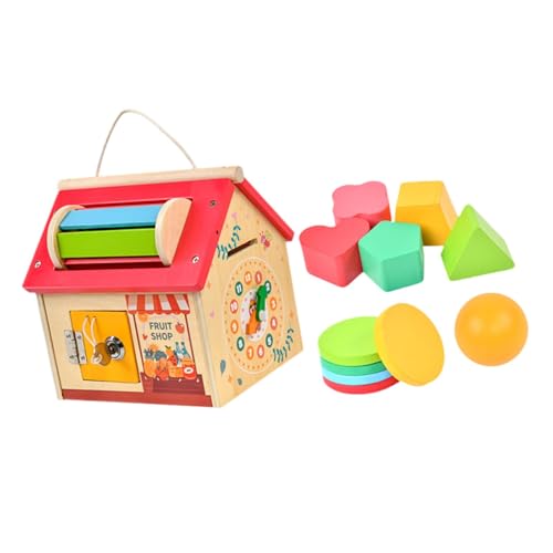 Folpus Wood Busy Activity Center Frühpädagogisches Spielzeug für Kinder Im Alter von 1 2 3 Jahren von Folpus