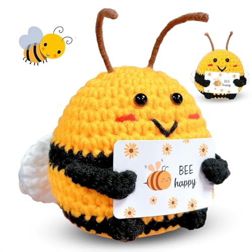 Fonyiunce Pocket Hug Biene Glücksbringer Geschenk, Bee Happy Glücksbringer, Glück Biene Positive Geschenk, Pocket Hug, glücksbringer, für Freundin Kleine Geschenke für Frauen von Fonyiunce