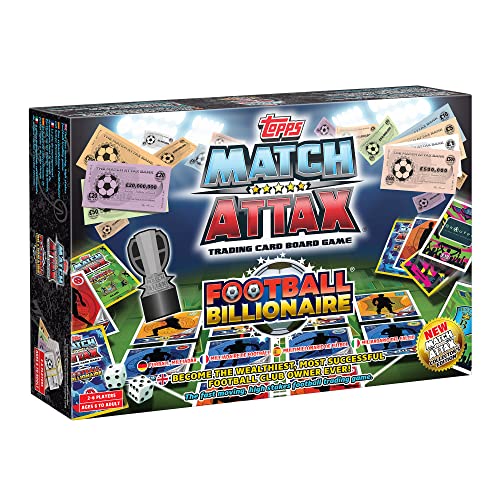 Football Billionaire Match Attax Edition Familien-Brettspiel für Kinder und Erwachsene | Alter 6+ | EIN Handels- und Familienstrategiespiel für 2-6 Spieler von Football Billionaire