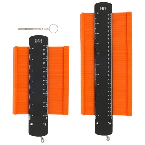 Foppla 2pcs Konturanzeige 6inch 10 -Zoll -Präzise -Profil -Messwerkzeug einstellbares Konturmesser tragbares Konturmesser Profile Tool Multipurpose -Profil -Messgerät für Holzbearbeitungsautos Automob von Foppla