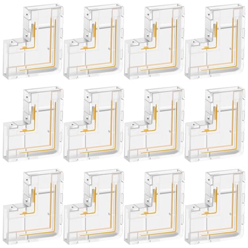 Foppla L Form Eckverbinder Stecker Kit Safe Abwehungsklammern Lötloser Adapter Stabile gapslose Stecker Plastiklötloser Verlängerungsstecker für Streifenleuchten von Foppla