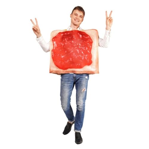 Bread Cosplay Kostüm Erdnuss Butter Marmelade Kostüm Funny Food Outfit Frühstück Paare Kostüm Für Party von Fopytu