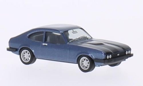 Ford Capri III RS, metallic-hellblau/schwarz, Modellauto, Fertigmodell, Herpa 1:87 von Ford