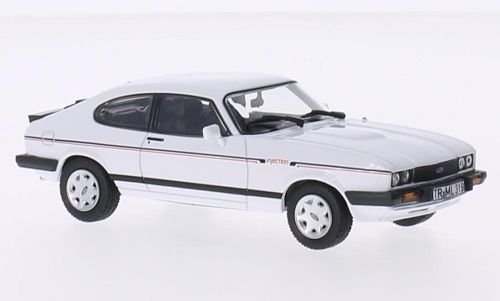 Ford Capri MkIII 2.8i, weiss/Dekor, 1984, Modellauto, Fertigmodell, Norev 1:43 von Ford