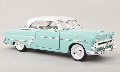 Ford Crestline Victoria, hellgrün/weiss, 1953, Modellauto, Fertigmodell, Welly 1:24 von Ford