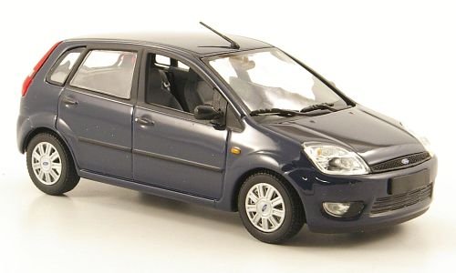 Ford Fiesta, blau, 2002, Modellauto, Fertigmodell, Minichamps 1:43 von Ford