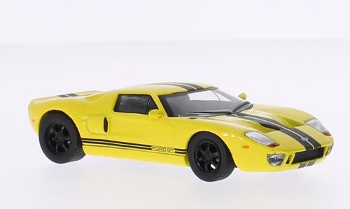 Ford GT, gelb/schwarz, Modellauto, Fertigmodell, Solido 1:43 von Ford