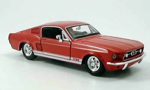 Ford Mustang GT, 1967, Modellauto, Fertigmodell, Maisto 1:24 von Ford