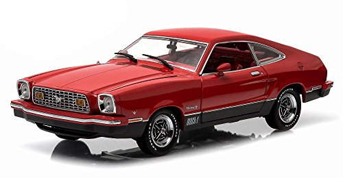 Ford Mustang MKII Mach I, rot/schwarz, 1976, Modellauto, Fertigmodell, Greenlight 1:18 von Ford