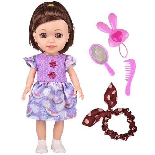 Forest & Twelfth Glamour Locks Puppen, Prinzessinnen-Puppen und Zubehör, um die Magie des Haarstylings freizuschalten, entzückende Modepuppen Spielzeug für 3 + Jahre altes Mädchen, Geschenk für alle von Forest & Twelfth