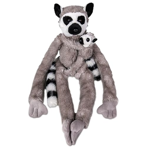 Forest & Twelfth Plüschtiere für Kinder zum Aufhängen, 45,7 cm, niedliche und kuschelige Stofftiere, ideal für Kinderzimmer, Dekoration (Mom & Baby Lemur) von Forest & Twelfth